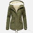 2019 New Parkas Female Women Winter Coat Thickening Cotton Winter Jacket Womens black faux fur Outwear Parkas for Women Winter - menochic